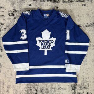 Vintage Starter Toronto Maple Leafs Curtis Joseph 31 Jersey